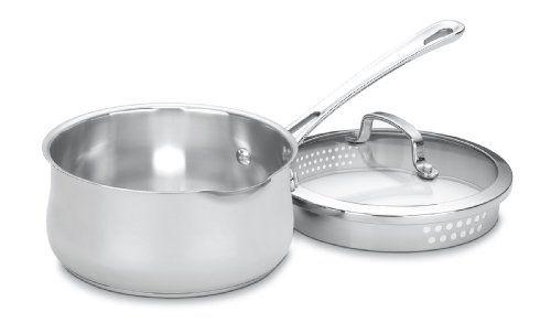 Imagem de Cuisinart Contorno Inoxidável 2-Quart Pour Panela com Capa, Prata