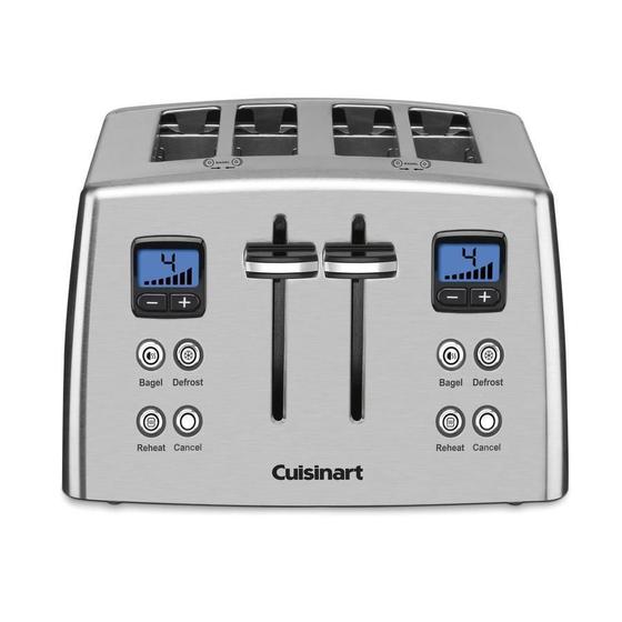 Imagem de Cuisinart Torradeira Motorizada 4 Fatias Aço Inoxidável 110V