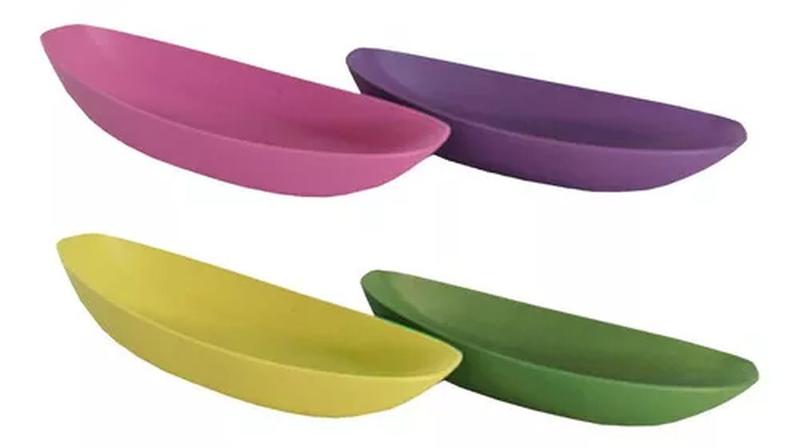 Imagem de Cumbuca Canoa Açai Tigela Doces Com. Japonesa Petisqueira Cor Sortidas