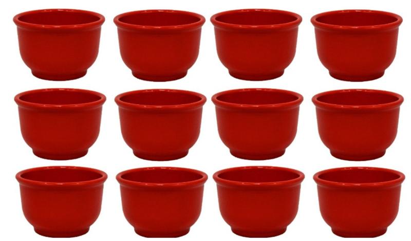 Imagem de Cumbuca para Feijoada 12 Unidades Tigela Plástico PP 750ml Marrom Bowl para Caldos Sopa Sorvete Açaí