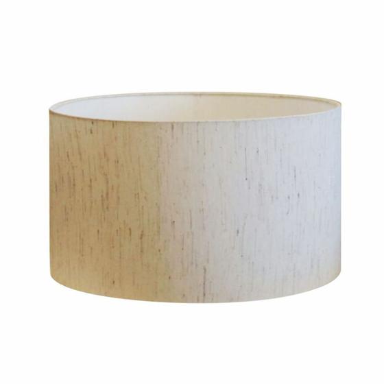 Imagem de Cúpula Abajur Cilíndrica Cp-7027 Ø55x30cm Linho Bege