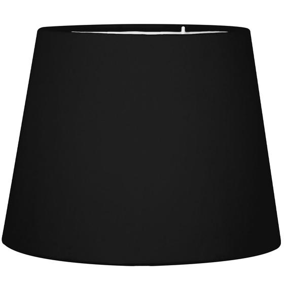 Cúpula de Abajur Tecido Preto 20x16cm Menor preço em Cúpula de Abajur Tecido Preto 20x16cm