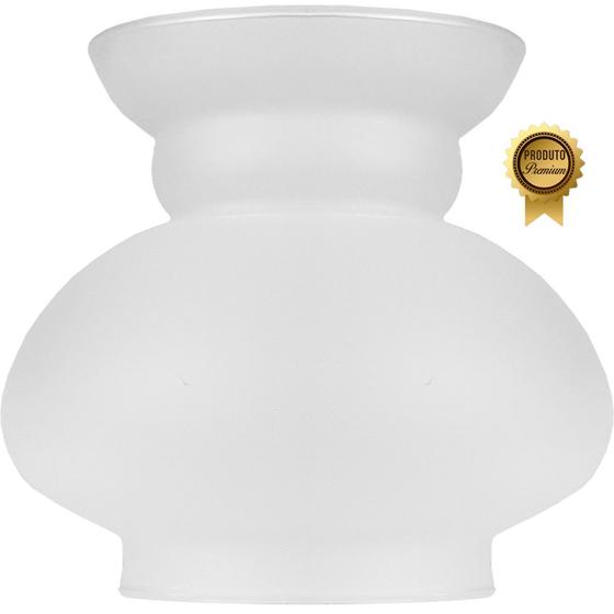 Imagem de Cupula de Vidro Liso Fosco 08,5 Para Lustre e Candelabro