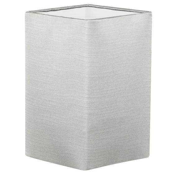 Cúpula Quadrada de Abajur Tecido Shantung Cinza 12x20cm Menor preço em Cúpula Quadrada de Abajur Tecido Shantung Cinza 12x20cm