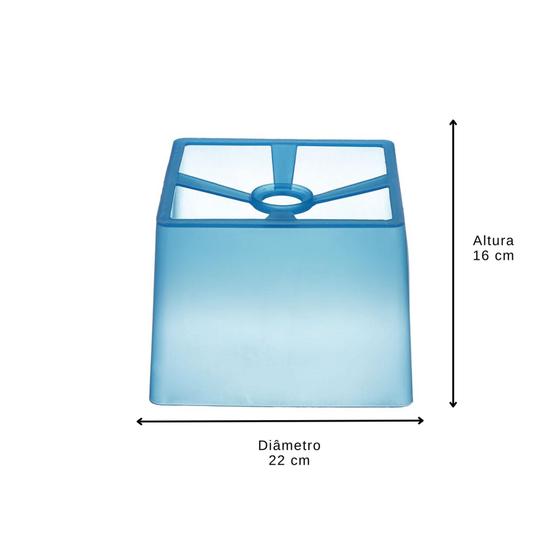 Cúpula Quadrada Para Pendente Abajur Plafon Rosa Azul Branco Preto Criança Infantil Adulto - BENLUX Imagem de Cúpula Quadrada Para Pendente Abajur Plafon Rosa Azul Branco Preto Criança Infantil Adulto