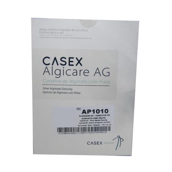 Imagem de Curativo Alginato com Prata Algicare Ag 10x10cm Casex