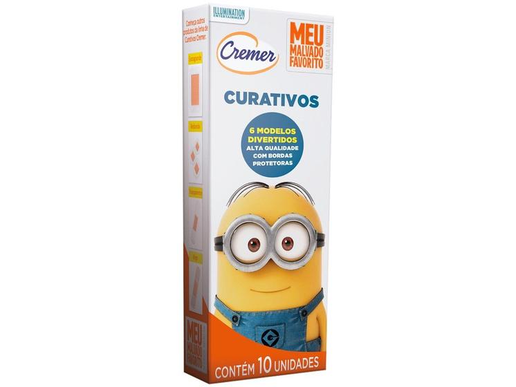 Curativo Antisséptico Adesivo Infantil Meu Malvado - Favorito Cremer 1 Caixa com 10 Unidades Imagem de Curativo Antisséptico Adesivo Infantil Meu Malvado