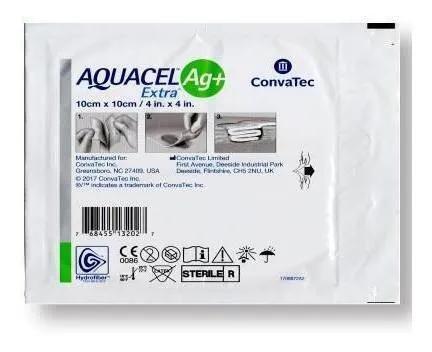 Imagem de Curativo Aquacel Ag+ Extra 10x10cm Convatec - Unidade