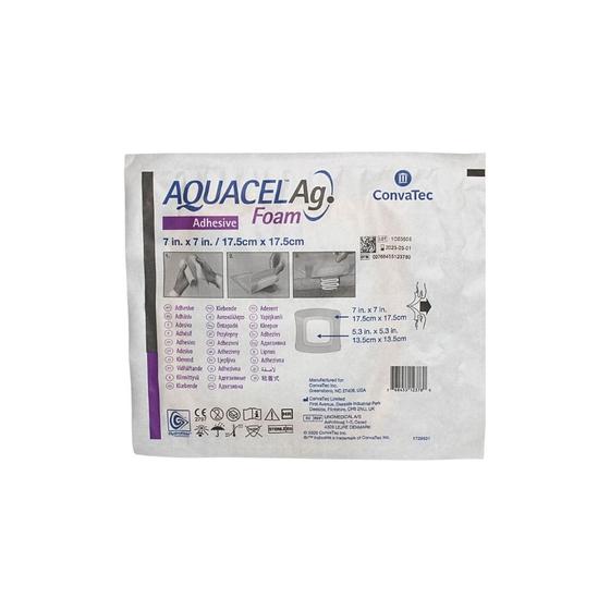 Imagem de Curativo aquacel ag foam 17,5 x 17,5 cm und 420628 - convatec