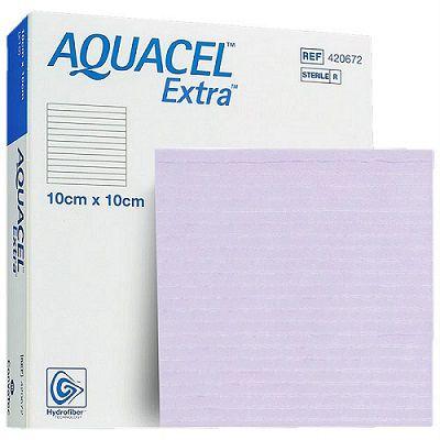 Imagem de Curativo aquacel extra 10x10cm caixa com 10 unidades 1704592 convatec