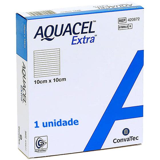 Imagem de Curativo Aquacel Extra Convatec 420672 10x10cm - unidade