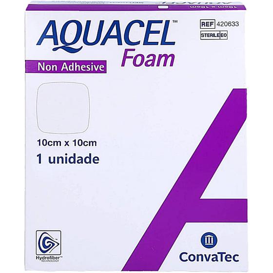 Imagem de Curativo Aquacel Foam Convatec 420633 10x10cm - unidade