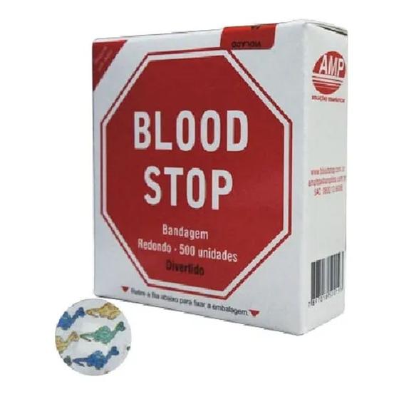 Imagem de Curativo Blood Stop Redondo C/500un Infantil Amd Produtos Terapeuticos