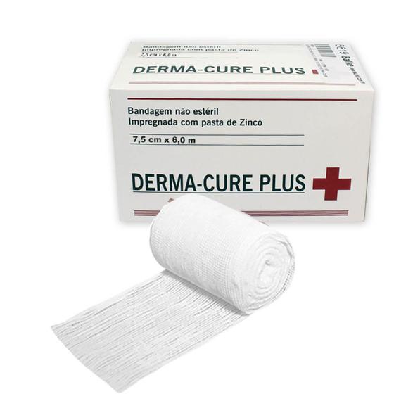Imagem de Curativo Bota De Unna Derma Cure 7,5Cm X 6M Óxido De Zinco