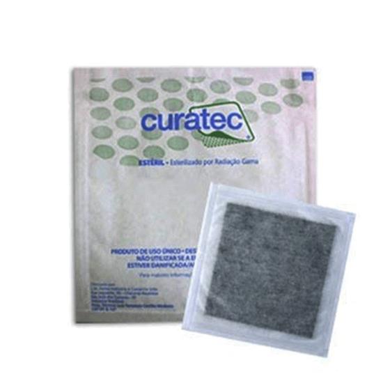 Imagem de Curativo Carvão Tratamento De Lesões Infectadas com Odor 10x10cm - Recortável Un.