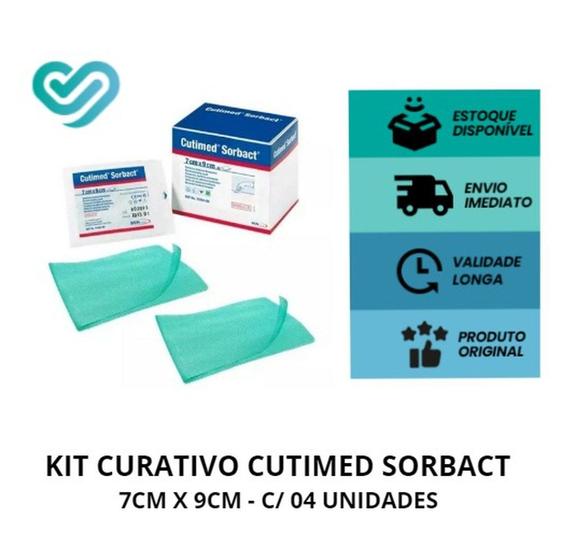 Imagem de Curativo cutimed sorbact 7,0 x 9,0 cm bsn essity - c/  04 unidades