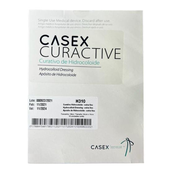 curativo hidrocoloide 10x10 extra fino casex H310 caixa C/10 unidades Menor preço em curativo hidrocoloide 10x10 extra fino casex H310 caixa C/10 unidades