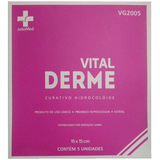 Imagem de Curativo Hidrocoloide 20Cmx20Cm C/5 Vitalderme