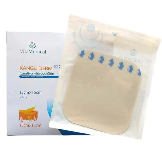 Curativo Hidrocoloide Kangli Derm Extra Fino 10x10 Vita Medical Menor preço em Curativo Hidrocoloide Kangli Derm Extra Fino 10x10 Vita Medical