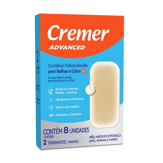 Imagem de Curativo Hidrocolóide para Bolhas e Calos com 8 un. Cremer Advanced