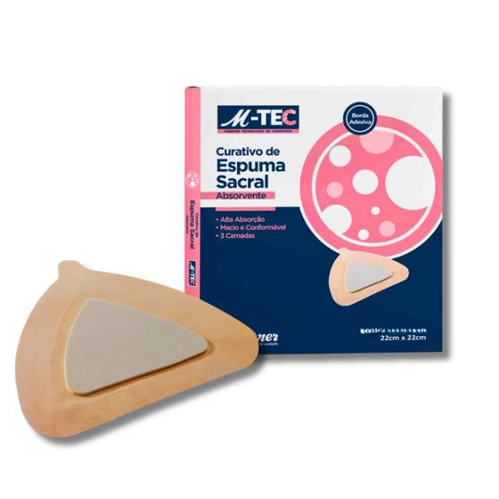 Imagem de Curativo M-tec Adesivo Absorvente 22cm x 22cm Sacrum 1 Un PA.1457 Missner 