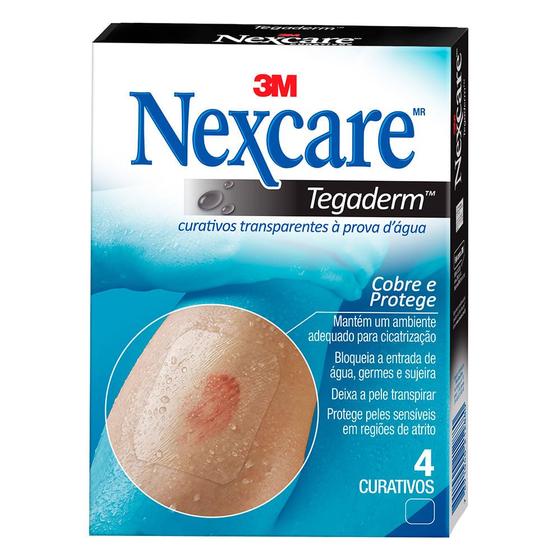 Imagem de Curativo Nexcare Tegaderm Sem Pad com 4 Unidades