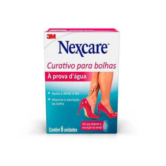 Imagem de Curativo para Bolhas Nexcare 3M à Prova D'Água com 6 unidades