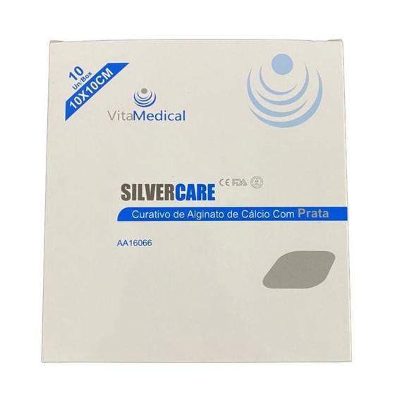 Imagem de Curativo Silvercare Alginato Cálcio e Prata  01und 10x10cm