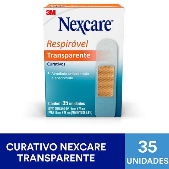 Imagem de Curativos Nexcare Transparentes C/ 35 Unidades