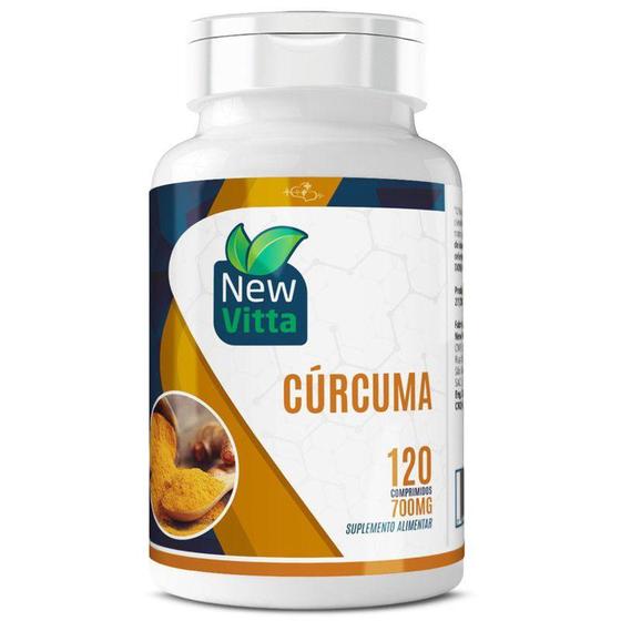 Imagem de Curcuma/Açafrão 120cpr 700mg - NEW VITTA