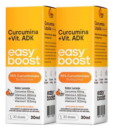 Imagem de Curcumina + Vitamina A D3 K2 Mk7 Easy Boost Laranja 30ml