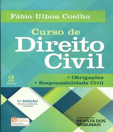Imagem de Curso de Direito Civil - Volume 2 Obrigações e Responsabilidade Civil - RT - Revista dos Tribunais