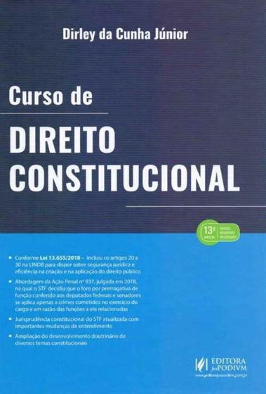 Imagem de Curso de Direito Constitucional - 13ª Edição (2019) - JusPodivm