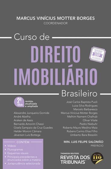 Imagem de Curso De Direito Imobiliário Brasileiro - 2ª Edição (2022) - RT - Revista dos Tribunais