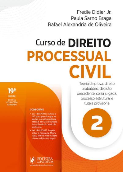 Imagem de Curso De Direito Processual Civil V 2 - 19ª Edição 2024 Juspodivm