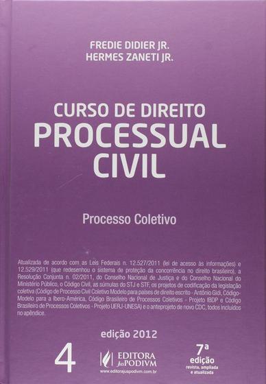 Imagem de Curso De Direito Processual Civil - Vol.4 Fredie Didier Junior, HERMES ZANETI JUNIOR