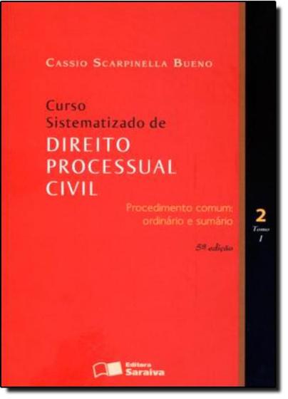 Imagem de Curso Sistematizado de Direito Processual Civil Tomo 1 - Vol.2