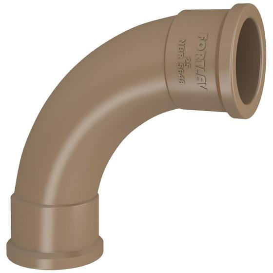 Imagem de Curva 90 Soldavel 60mm Marrom FORTLEV 10100601