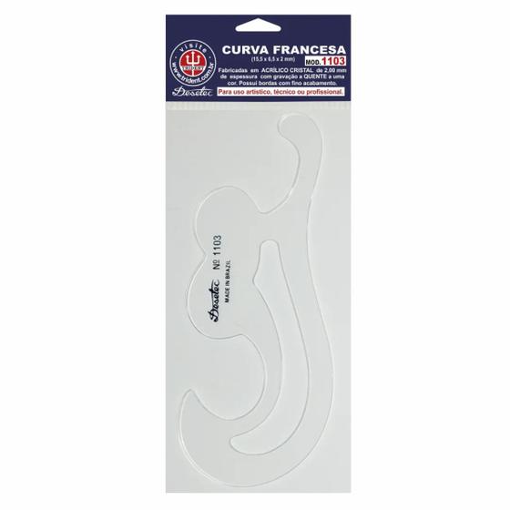 Imagem de Curva Francesa Trident 15,5x6,5cm Mod. 1103