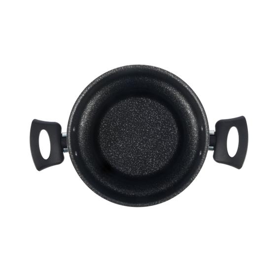 Cuscuzeira Antiaderente 16cm Preto Nacional - Alumínio Nacional