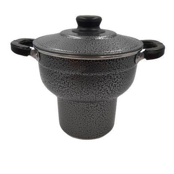 Imagem de Cuscuzeira Nº16 Preto Craqueado - ALUMINIO CAMARGO