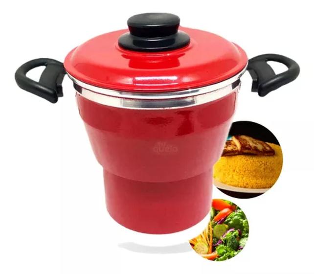 Imagem de Cuscuzeira OM Vermelha