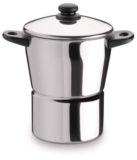 Imagem de Cuscuzeira Panela Para Cuscuz Aço Inox 3 L Alça Baquelite