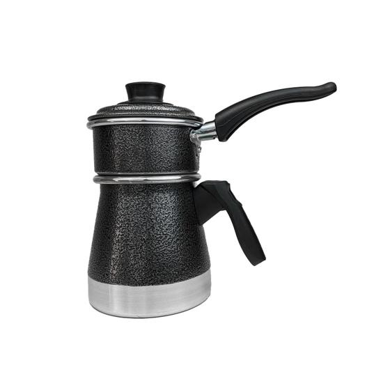 Imagem de Cuscuzeiro Duplex a Vapor Porção Individual Mini Cuscuzeira Dupla com Tampa Faz Cuscuz e Legumes