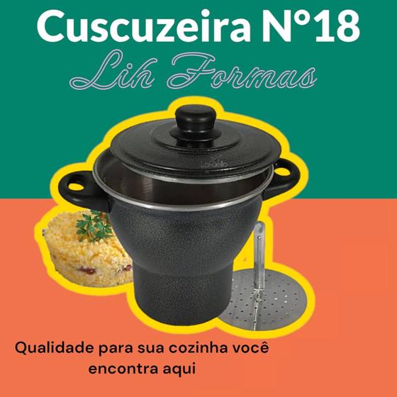 Imagem de Cuscuzeiro Nº18 - Para Cuscuz e Legumes no Vapor