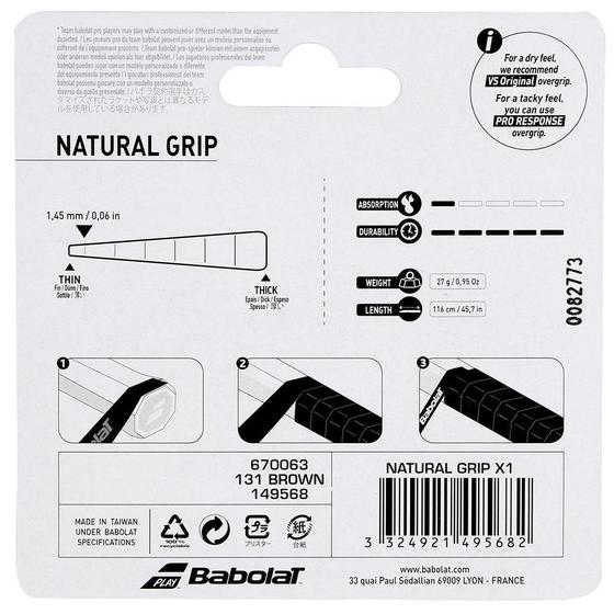 Imagem de Cushion Grip Babolat Natural Couro