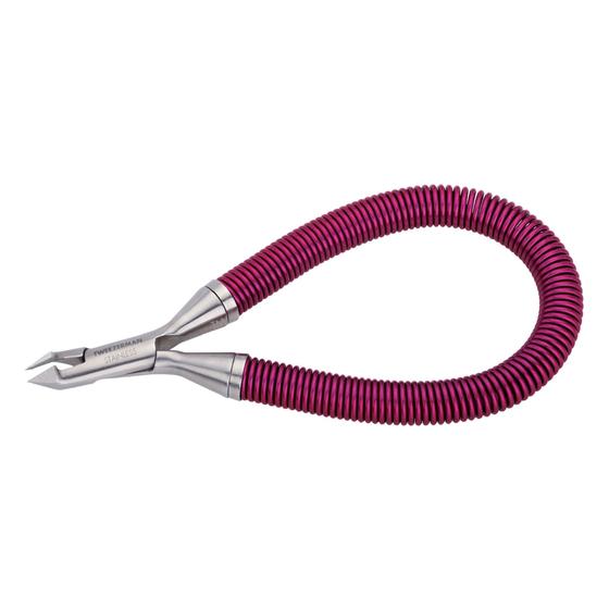 Imagem de Cuticle Nipper Tweezerman Grip & Snip Spiral Spring Azul/Rosa