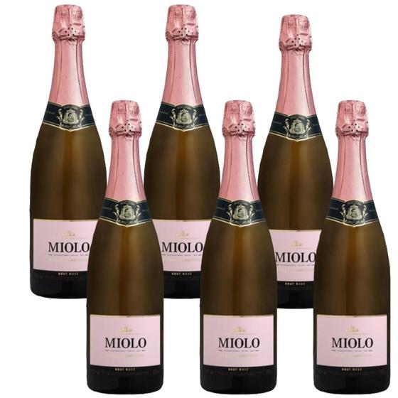 Imagem de Cx 6 Espumante Miolo Cuvée Brut Rosé 750ml