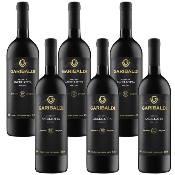 Imagem de Cx 6 Vinhos Fino Tinto Seco VG Ancellotta Serra Gaúcha 6 x 750ml