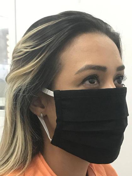Imagem de CX C/100 MÁSCARAS EM TECIDO, 100% ALGODÃO, CAMADA DUPLA, 190g m²,  ESTERILIZADAS  ETO
